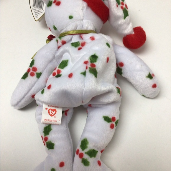 Ty Beanie Baby Retired 1998 Holiday Teddy - Picture 3 of 3